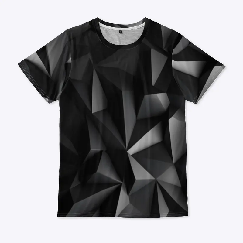 3D Cyber triangle pattern